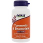 Антиоксидант NOW Turmeric + Bromelain 90 капсул