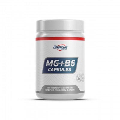 Витамины Geneticlab Nutrition MG+B6 60 капсул