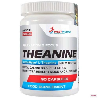 Аминокислота WestPharm Theanine 200 мг 90 капсул