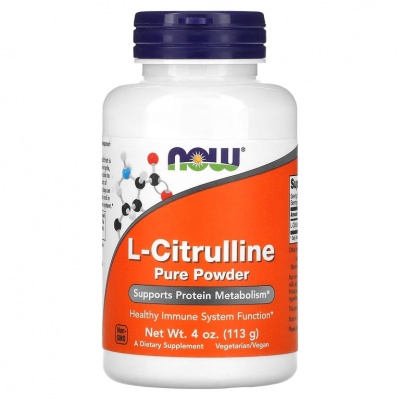 Аминокислота NOW L-Citrulline Pure Powder 113 гр
