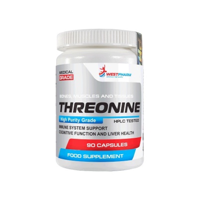 Аминокислота WestPharm Threonine 500 мг 90 капсул