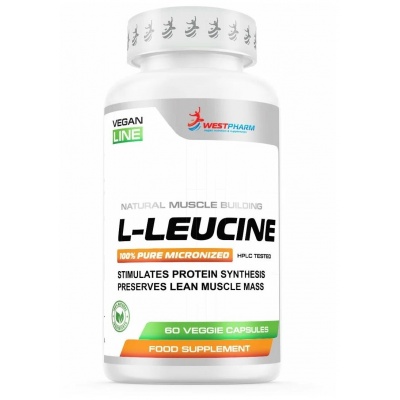 Аминокислота WestPharm Vegan Line L-Leucine 500 мг 60 капсул