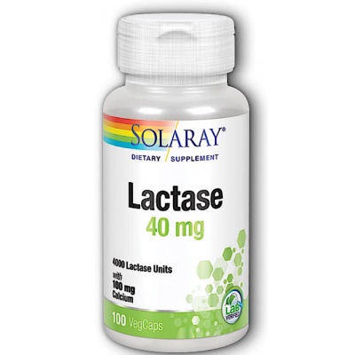 Антиоксидант Solaray Lactase 100 капсул