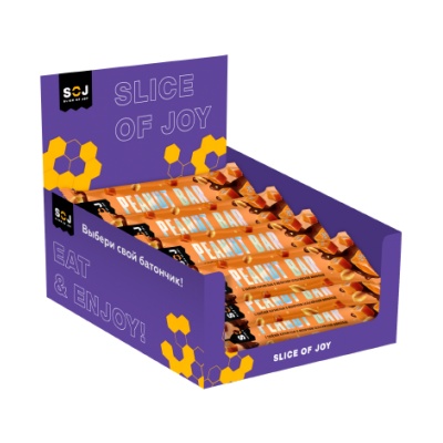 Батончик SOJ SPORT PEANUT BAR 40 гр