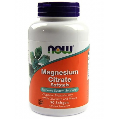 Витамины NOW Magnesium Citrate 400 мг 90 капсул