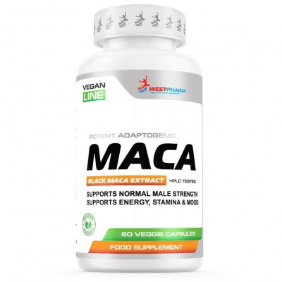 Тестобустер WestPharm Vegan Line Maca 500 мг 60 капсул