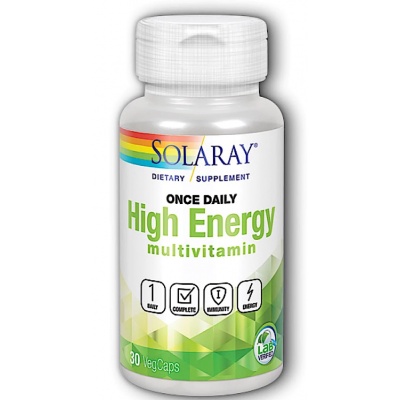 Витамины Solaray Once Daily High Energy 30 капсул