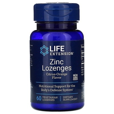 Витамины Life Extension Zinc Lozenges 60 капсул