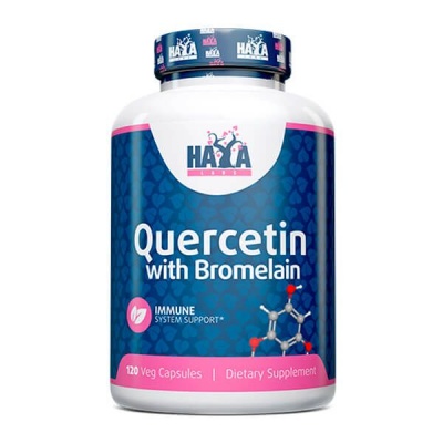 Антиоксидант Haya Labs Quercetin With Bromelain 120 капсул