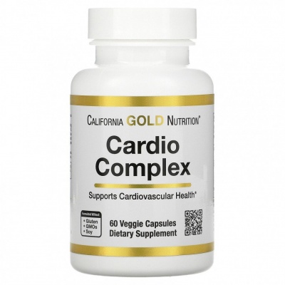 Витамины California Gold Nutrition Cardio Complex 60 капсул