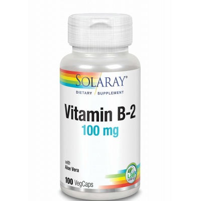 Витамины Solaray Vitamin B-2 100 мг 100 капсул