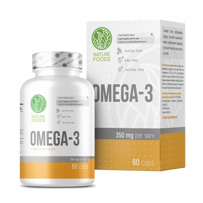 Антиоксидант Nature Foods Omega 3 30% 60 капсул