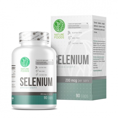 Витамины Nature Foods Selenium 90 капсул