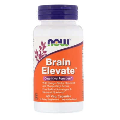 Специальный препарат NOW Brain Elevate 60 капсул
