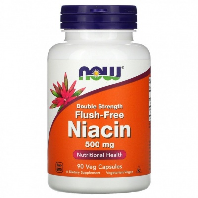 Витамины NOW Niacin 500 мг 90 капсул
