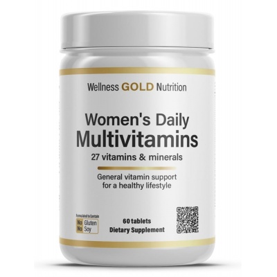 Витамины Wellness Gold Nutrition Women's Daily 60 таблеток