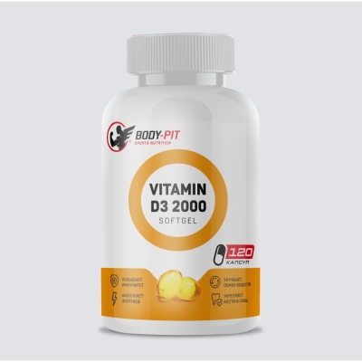 Витамины Body-Pit Vitamin D3 2000 120 гелевых капсул