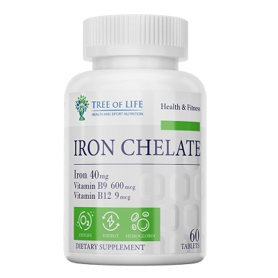 Витамины Tree of Life Iron bisglycinate 450 мг 60 таблеток