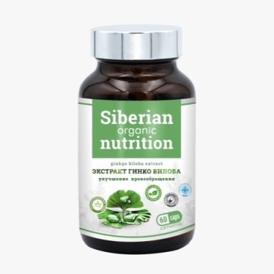 Антиоксидант Siberian Organic Nutrition Экстракт гинко билоба 60 капсул