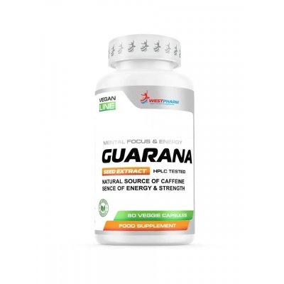 Гуарана WestPharm Vegan Line Guarana 500 мг 60 капсул