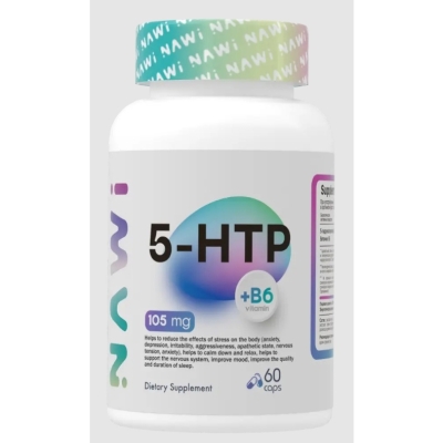 Антиоксидант NAWI 5HTP + B6 60 капсул