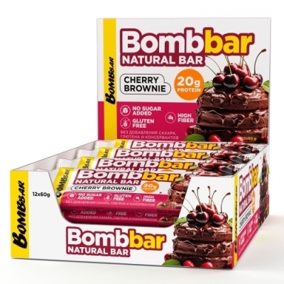 Батончик Bombbar Natural Bar неглазированный 60 гр