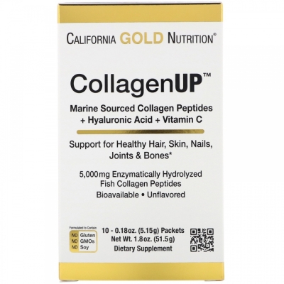 Коллаген California Gold Nutrition Hydrolyzed Marine Collagen 10 пакетов