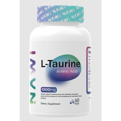 Аминокислота NAWI L-Taurine 1000 мг 60 капсул