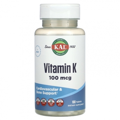 Витамины KAL Vitamin K 100 мкг 100 капсул