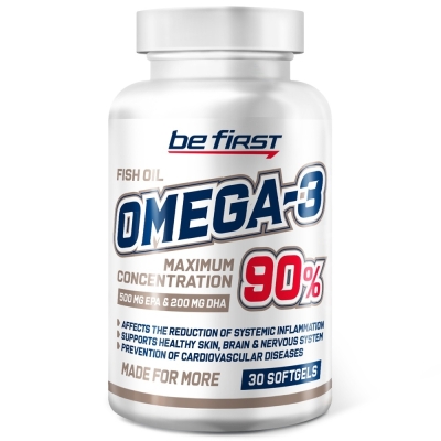 Антиоксидант Be First Omega-3 90% Maximum Concentration 30 капсул