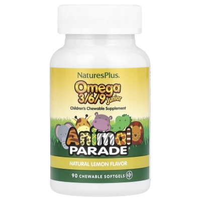 Антиоксидант Natures Plus Omega 3-6-9 Animal Parade 90 капсул