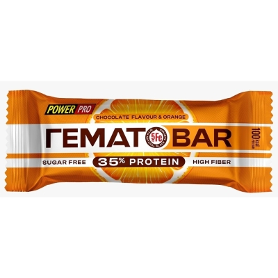 Батончик Power Pro неглазированный ГЕМАТОБАР 35 гр