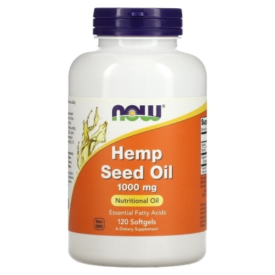 Специальный препарат NOW HEMP SEED OIL 1000 мг 120 капсул