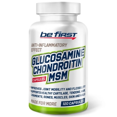 Хондропротектор Be First Glucosamine Chondroitin MSM 120 капсул
