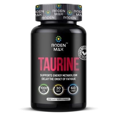 Аминокислота Roden Max Taurine 1000 мг 60 капсул