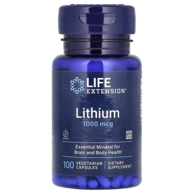 Витамины Life Extension Lithium 1000 мг 100 капсул