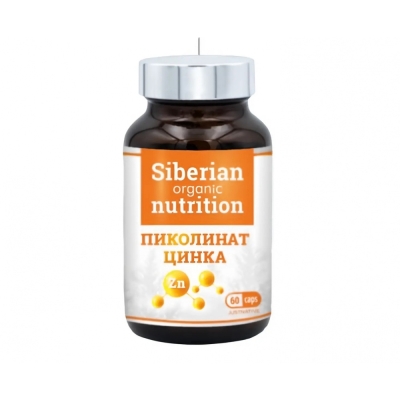 Витамины Siberian Organic Nutrition Zinc Picolinate 60 капсул