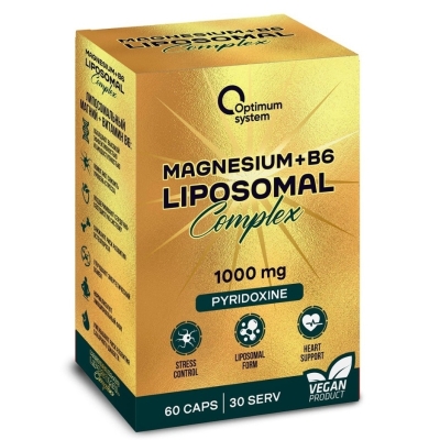 Витамины Optimum System Gold Series Liposomal Magnesium Complex + B6 60 капсул