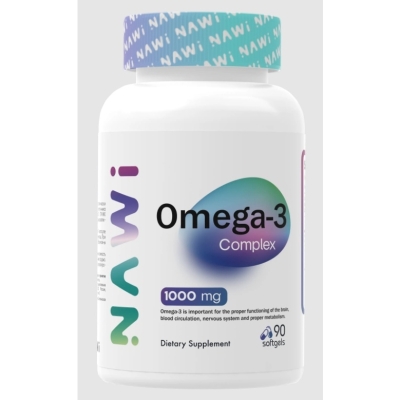 Антиоксидант NAWI Omega-3 Complex 1000 мг 90 капсул