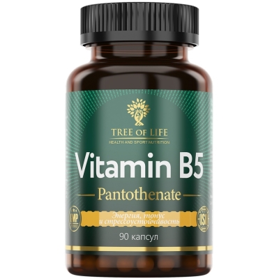 Витамины Tree of Life Vitamin B5 90 капсул
