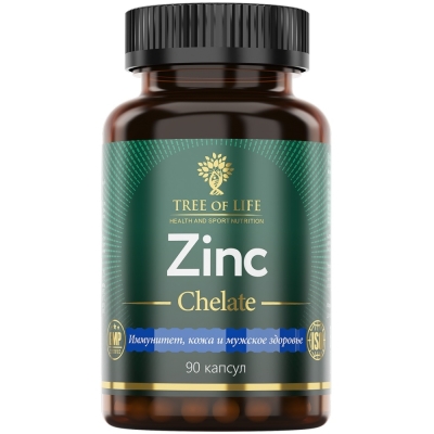 Витамины Tree of Life Zinc Chelate 90 капсул