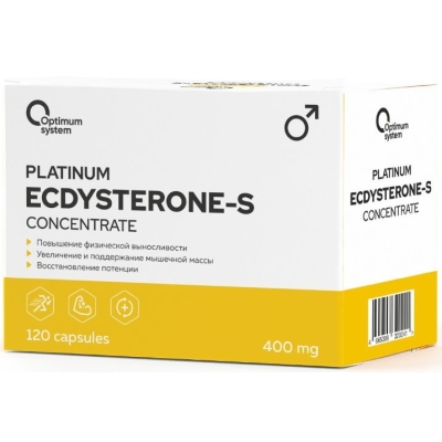 Тестобустер Optimum System Ecdysterone-S 400 мг 120 капсул