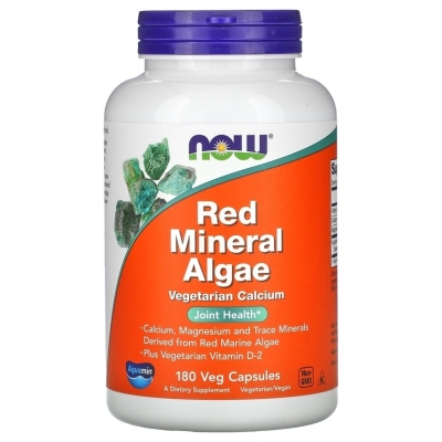 Витамины NOW Red Mineral Algae 180 капсул