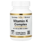 Витамины California Gold Nutrition Vitamin K Complex 120 мкг 60 капсул