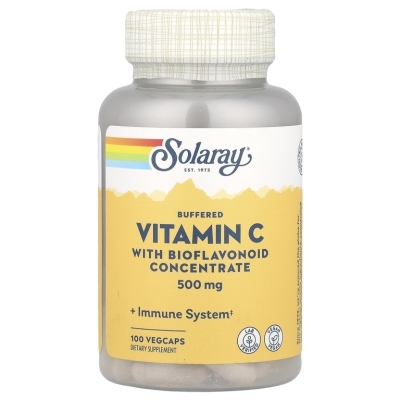 Витамины Solaray Vitamin C + Bioflavonoids 1:1 500 мг 100 капсул
